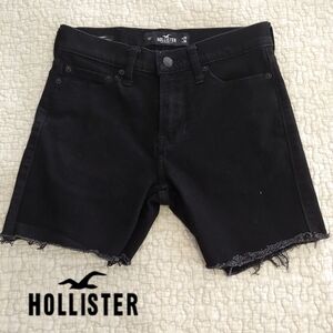 Hollister Super Skinny Jean Cut-Off Shorts, Women's Size 26, Black